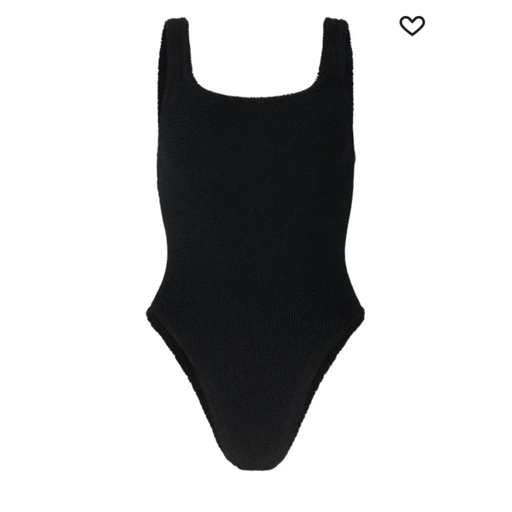 Hunza G Black Kids Bodysuit